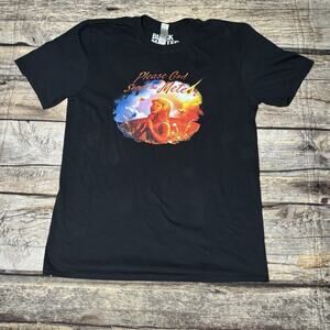 Black Matter " Please God Send The Meteor" T Shirt Adult Size Medium
